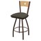 Holland Bar Stool Co 30" Swivel Counter Stool, Brnz Finish, Nat Back, Graph Chalice Seat X830 - alternate 1
